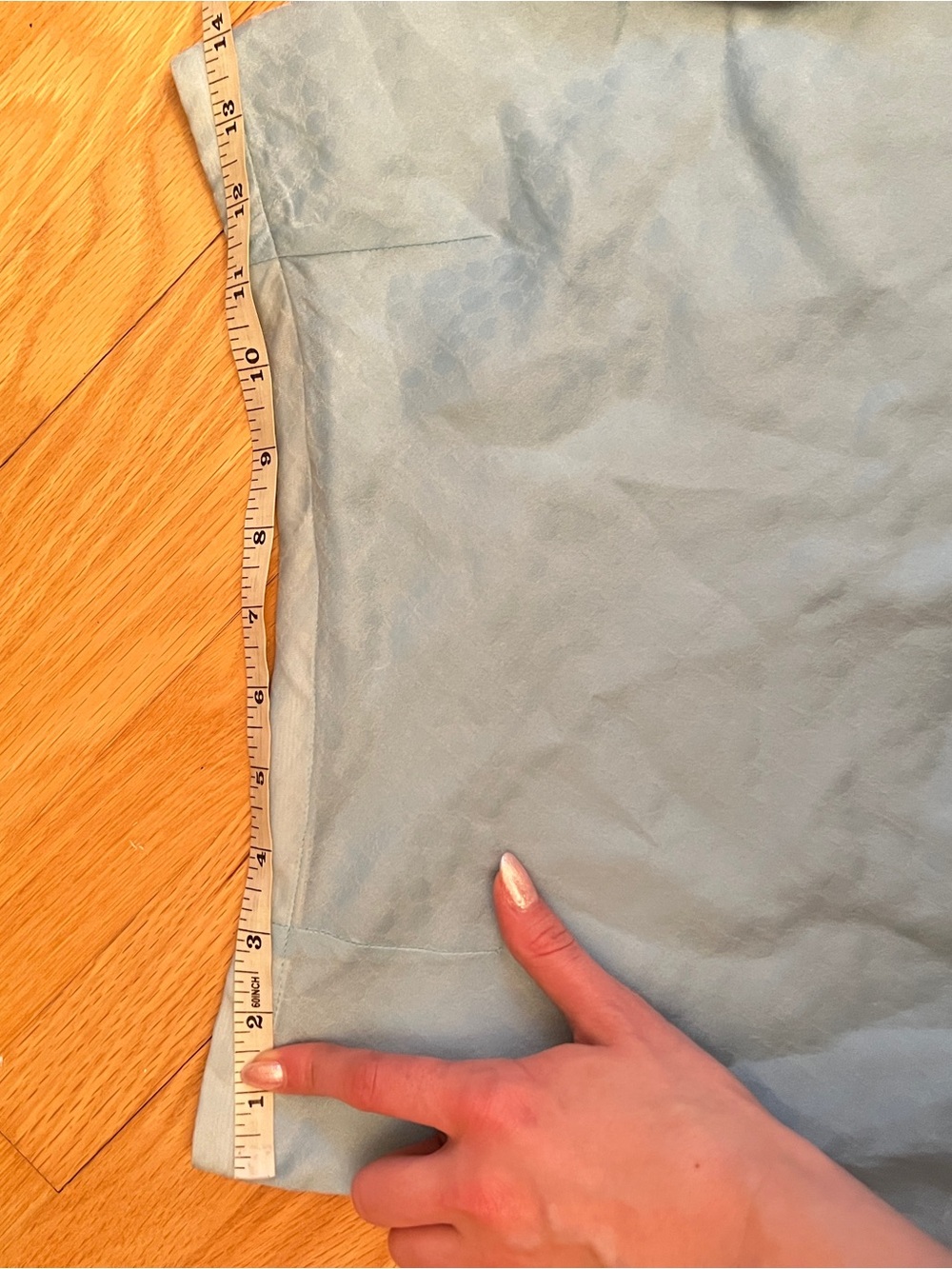 Marisa Minicucci Blue Silk Blend Asymmetrical Midi Skirt Women’s Size 4 - Picture 7 of 7